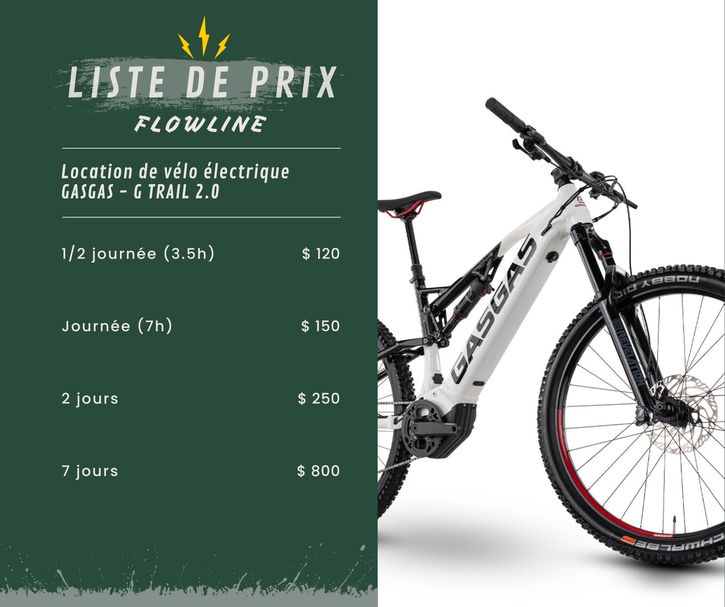 Location vélo électrique et double suspension